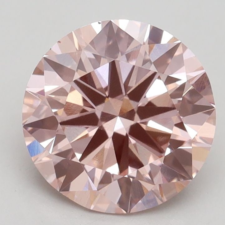Loose Diamond - ROUND 2.12ct Fancy Intense Pink VS1: Loose Diamond - ROUND 2.12ct Fancy Intense Pink VS1 Source: This is a real non-mined Diamond that has been grown in a lab Shape: ROUND Carats: 2.12 Color: Fancy Intense Pink Certification: IGI Video: