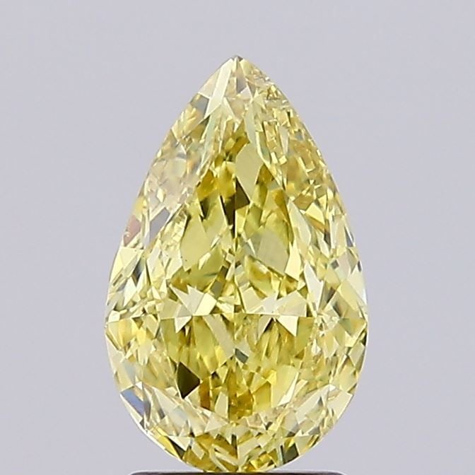 Loose Diamond - PEAR 2.05ct Fancy Intense Yellow VS1: Loose Diamond - PEAR 2.05ct Fancy Intense Yellow VS1 Source: This is a real non-mined Diamond that has been grown in a lab Shape: PEAR Carats: 2.05 Color: Fancy Intense Yellow Certification: NONE Vide