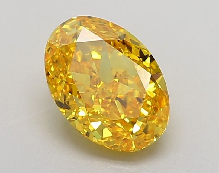 Loose Diamond - OVAL 1.56ct Fancy Vivid Yellow VVS1: Loose Diamond - OVAL 1.56ct Fancy Vivid Yellow VVS1 Source: This is a real non-mined Diamond that has been grown in a lab Shape: OVAL Carats: 1.56 Color: Fancy Vivid Yellow Certification: IGI Video: