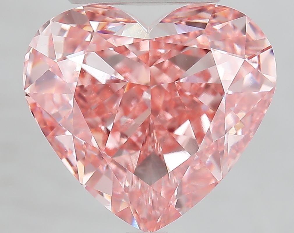 Loose Diamond - HEART 7.88ct Fancy Vivid Pink VVS2: Loose Diamond - HEART 7.88ct Fancy Vivid Pink VVS2 Source: This is a real non-mined Diamond that has been grown in a lab Shape: HEART Carats: 7.88 Color: Fancy Vivid Pink Certification: IGI Video: