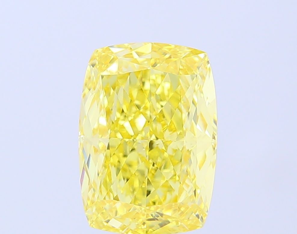 Loose Diamond - CUSHION MODIFIED 5.01ct Fancy Vivid Yellow VS2: Loose Diamond - CUSHION MODIFIED 5.01ct Fancy Vivid Yellow VS2 Source: This is a real non-mined Diamond that has been grown in a lab Shape: CUSHION MODIFIED Carats: 5.01 Color: Fancy Vivid Yellow Cert