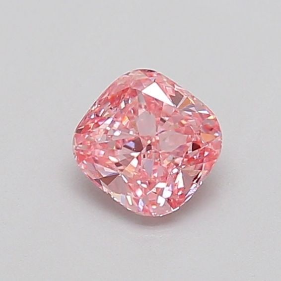 Loose Diamond - CUSHION MODIFIED 0.42ct Fancy Vivid Pink VS2: Loose Diamond - CUSHION MODIFIED 0.42ct Fancy Vivid Pink VS2 Source: This is a real non-mined Diamond that has been grown in a lab Shape: CUSHION MODIFIED Carats: 0.42 Color: Fancy Vivid Pink Certific