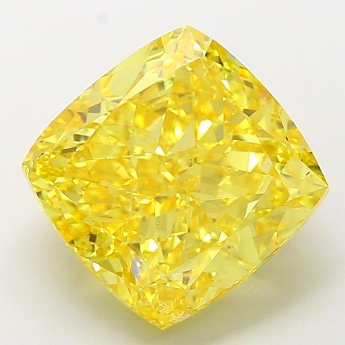 Loose Diamond - CUSHION MODIFIED 10.03ct Fancy Vivid Yellow VS2: Loose Diamond - CUSHION MODIFIED 10.03ct Fancy Vivid Yellow VS2 Source: This is a real non-mined Diamond that has been grown in a lab Shape: CUSHION MODIFIED Carats: 10.03 Color: Fancy Vivid Yellow Ce