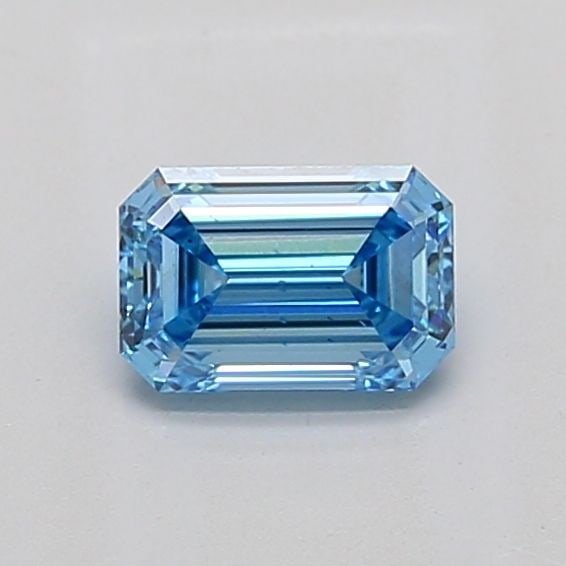 Loose Diamond - EMERALD 1.01ct Fancy Vivid Blue SI1: Loose Diamond - EMERALD 1.01ct Fancy Vivid Blue SI1 Source: This is a real non-mined Diamond that has been grown in a lab Shape: EMERALD Carats: 1.01 Color: Fancy Vivid Blue Certification: IGI Video: