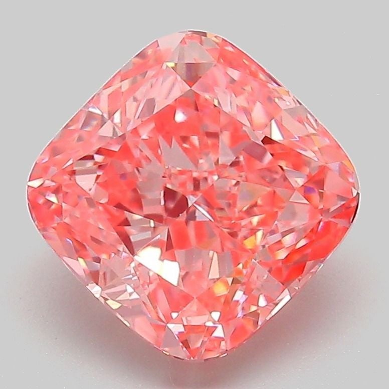 Loose Diamond - CUSHION MODIFIED 3.0ct Fancy Vivid Pink VVS2: Loose Diamond - CUSHION MODIFIED 3.0ct Fancy Vivid Pink VVS2 Source: This is a real non-mined Diamond that has been grown in a lab Shape: CUSHION MODIFIED Carats: 3.0 Color: Fancy Vivid Pink Certifica