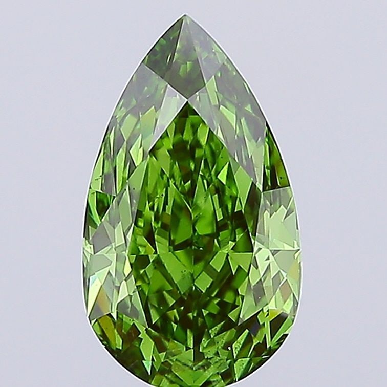 Loose Diamond - PEAR 3.5ct Fancy Vivid Green VS2: Loose Diamond - PEAR 3.5ct Fancy Vivid Green VS2 Source: This is a real non-mined Diamond that has been grown in a lab Shape: PEAR Carats: 3.5 Color: Fancy Vivid Green Certification: IGI Video: