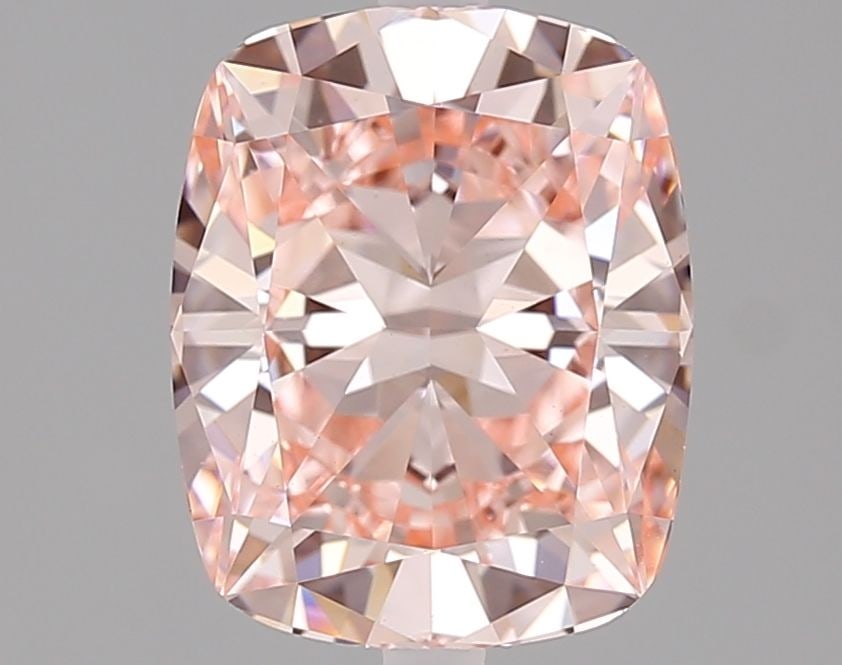 Loose Diamond - CUSHION MODIFIED 2.0ct Fancy Vivid Pink VS1: Loose Diamond - CUSHION MODIFIED 2.0ct Fancy Vivid Pink VS1 Source: This is a real non-mined Diamond that has been grown in a lab Shape: CUSHION MODIFIED Carats: 2.0 Color: Fancy Vivid Pink Certificat