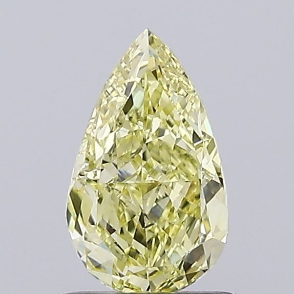 Loose Diamond - PEAR 1.0ct Fancy Yellow VS2: Loose Diamond - PEAR 1.0ct Fancy Yellow VS2 Source: This is a real non-mined Diamond that has been grown in a lab Shape: PEAR Carats: 1.0 Color: Fancy Yellow Certification: IGI Video:
