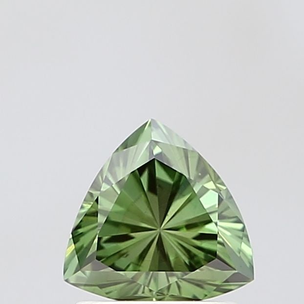 Loose Diamond - TRILLIANT 1.06ct Green VS1: Loose Diamond - TRILLIANT 1.06ct Green VS1 Source: This is a real non-mined Diamond that has been grown in a lab Shape: TRILLIANT Carats: 1.06 Color: Green Certification: NONE Video: