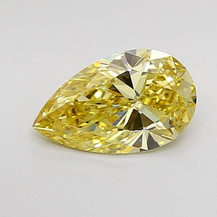 Loose Diamond - PEAR 1.36ct Fancy Intense Yellow VS1: Loose Diamond - PEAR 1.36ct Fancy Intense Yellow VS1 Source: This is a real non-mined Diamond that has been grown in a lab Shape: PEAR Carats: 1.36 Color: Fancy Intense Yellow Certification: IGI Video