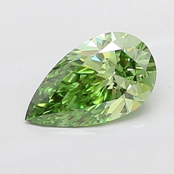 Loose Diamond - PEAR 1.11ct Fancy Vivid Green VS1: Loose Diamond - PEAR 1.11ct Fancy Vivid Green VS1 Source: This is a real non-mined Diamond that has been grown in a lab Shape: PEAR Carats: 1.11 Color: Fancy Vivid Green Certification: IGI Video: