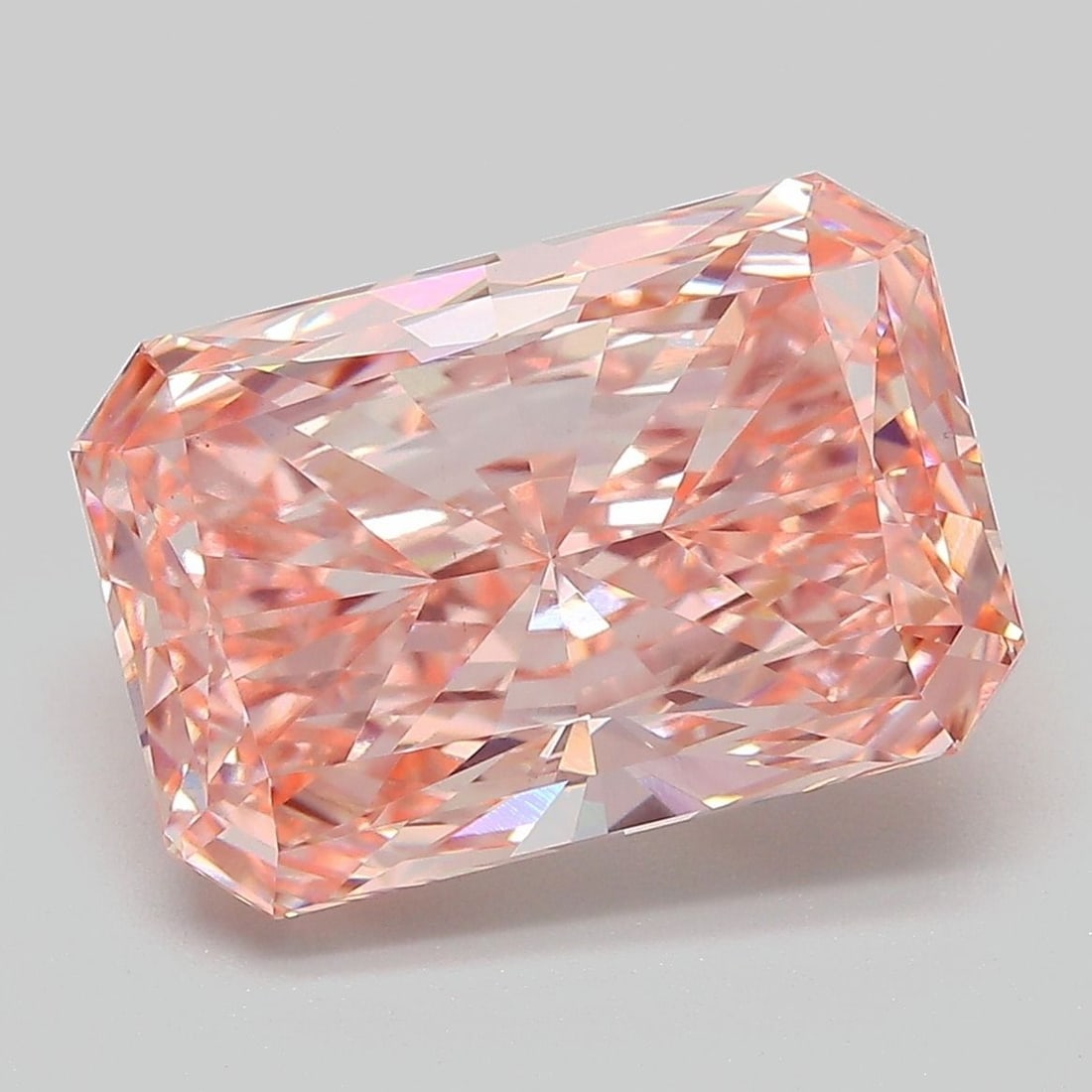 Loose Diamond - RADIANT 6.6ct Fancy Intense Pink VS1: Loose Diamond - RADIANT 6.6ct Fancy Intense Pink VS1 Source: This is a real non-mined Diamond that has been grown in a lab Shape: RADIANT Carats: 6.6 Color: Fancy Intense Pink Certification: IGI The D