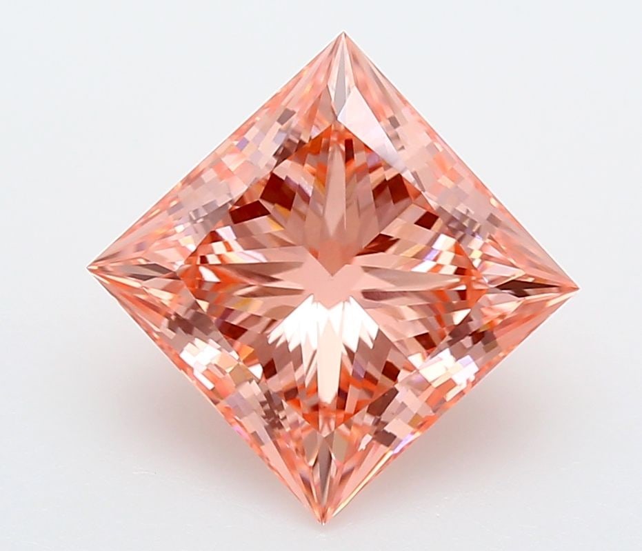 Loose Diamond - PRINCESS 4.05ct Fancy Vivid Pink VVS2: Loose Diamond - PRINCESS 4.05ct Fancy Vivid Pink VVS2 Source: This is a real non-mined Diamond that has been grown in a lab Shape: PRINCESS Carats: 4.05 Color: Fancy Vivid Pink Certification: IGI Vide