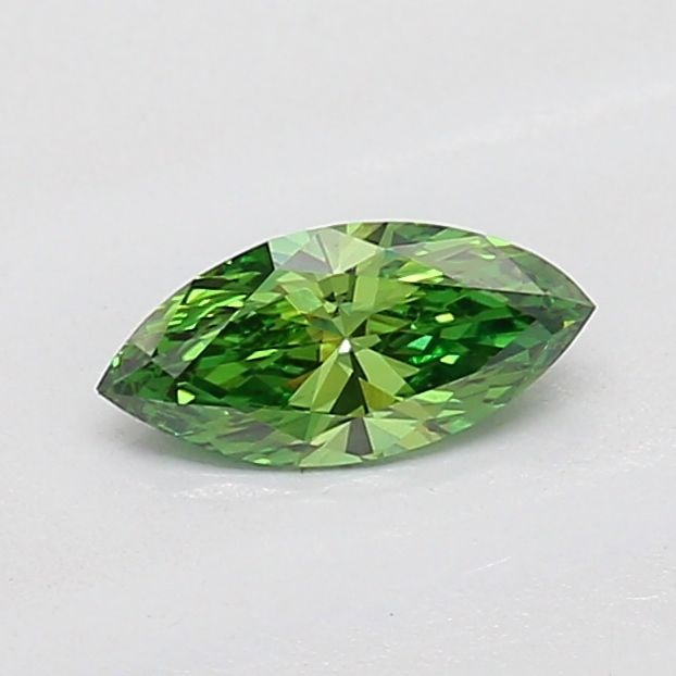 Loose Diamond - MARQUISE 0.31ct Fancy Vivid Green VS1: Loose Diamond - MARQUISE 0.31ct Fancy Vivid Green VS1 Source: This is a real non-mined Diamond that has been grown in a lab Shape: MARQUISE Carats: 0.31 Color: Fancy Vivid Green Certification: IGI Vid