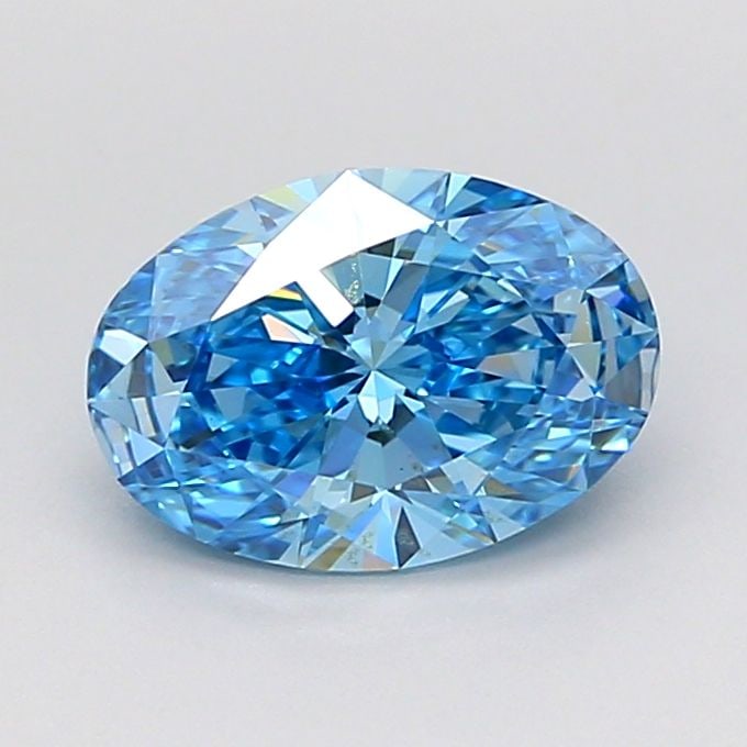 Loose Diamond - OVAL 1.25ct Fancy Vivid Blue VVS2: Loose Diamond - OVAL 1.25ct Fancy Vivid Blue VVS2 Source: This is a real non-mined Diamond that has been grown in a lab Shape: OVAL Carats: 1.25 Color: Fancy Vivid Blue Certification: IGI Video: