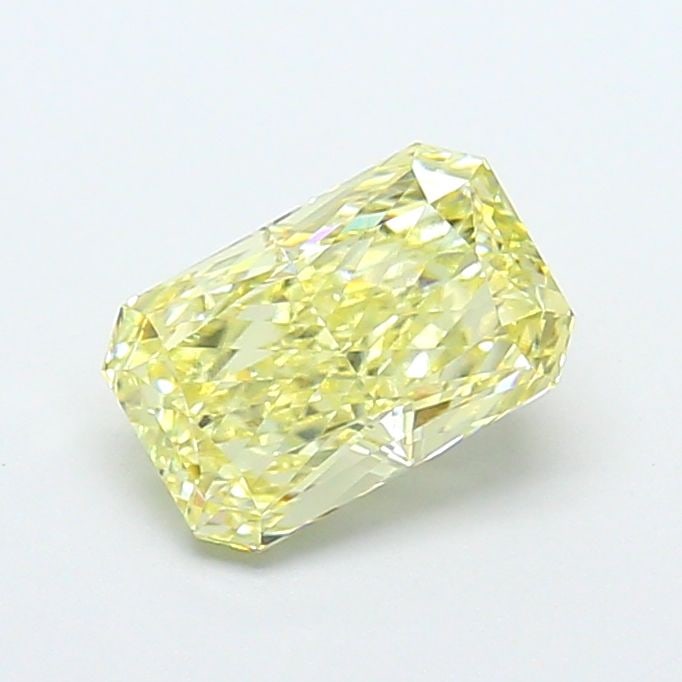 Loose Diamond - RADIANT 1.56ct Fancy Yellow VVS2: Loose Diamond - RADIANT 1.56ct Fancy Yellow VVS2 Source: This is a real non-mined Diamond that has been grown in a lab Shape: RADIANT Carats: 1.56 Color: Fancy Yellow Certification: IGI Video: