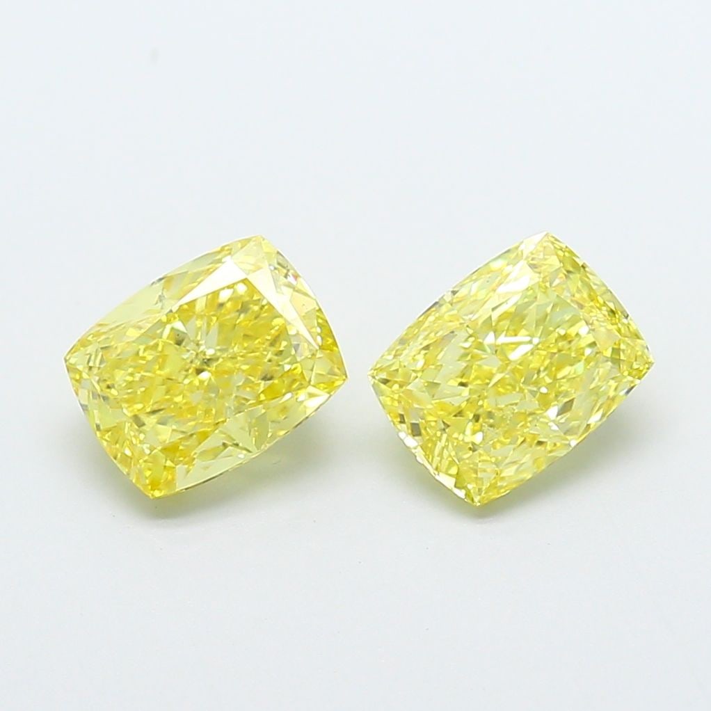 Loose Diamond - CUSHION MODIFIED 1.2ct Fancy Vivid Yellow VVS2: Loose Diamond - CUSHION MODIFIED 1.2ct Fancy Vivid Yellow VVS2 Source: This is a real non-mined Diamond that has been grown in a lab Shape: CUSHION MODIFIED Carats: 1.2 Color: Fancy Vivid Yellow Certi