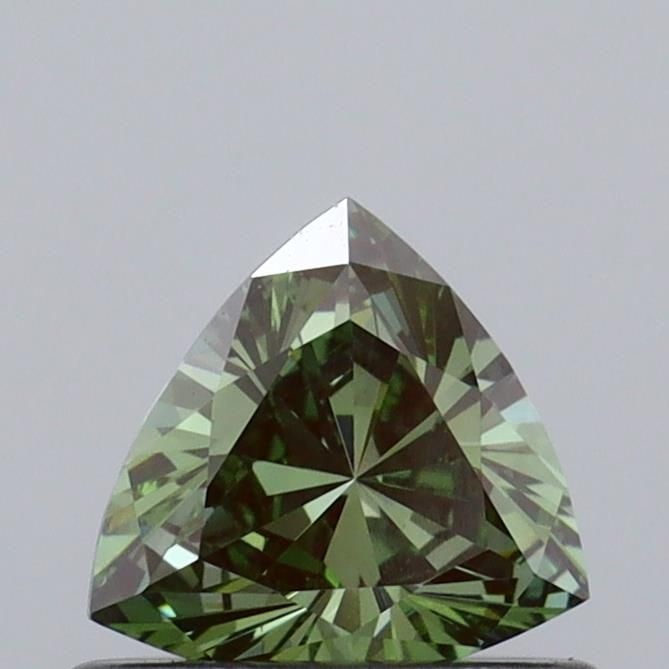 Loose Diamond - TRIANGULAR 0.44ct Fancy Vivid Green VS2: Loose Diamond - TRIANGULAR 0.44ct Fancy Vivid Green VS2 Source: This is a real non-mined Diamond that has been grown in a lab Shape: TRIANGULAR Carats: 0.44 Color: Fancy Vivid Green Certification: IGI