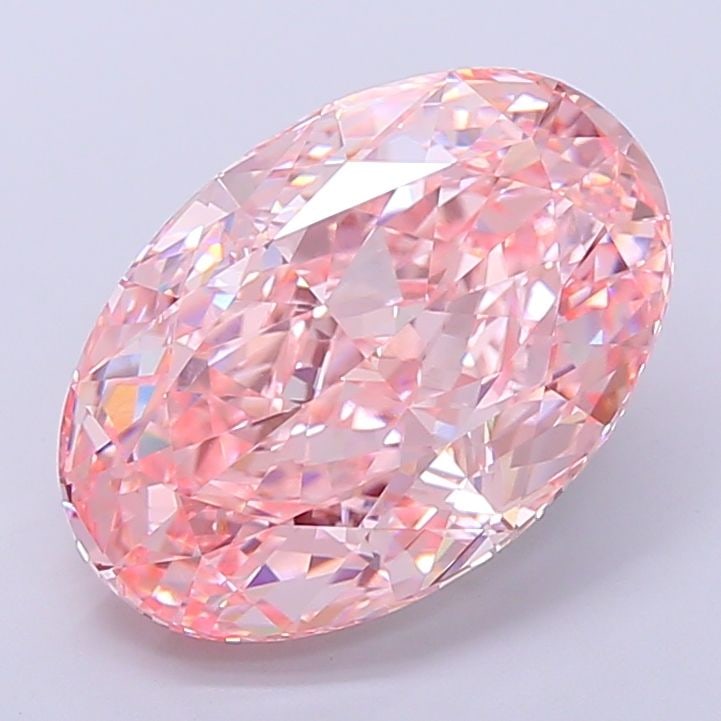 Loose Diamond - OVAL 11.13ct Fancy Vivid Pink VVS2: Loose Diamond - OVAL 11.13ct Fancy Vivid Pink VVS2 Source: This is a real non-mined Diamond that has been grown in a lab Shape: OVAL Carats: 11.13 Color: Fancy Vivid Pink Certification: IGI Video: