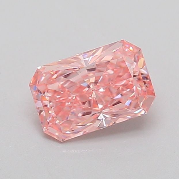 Loose Diamond - RADIANT 0.84ct Fancy Vivid Pink VS2: Loose Diamond - RADIANT 0.84ct Fancy Vivid Pink VS2 Source: This is a real non-mined Diamond that has been grown in a lab Shape: RADIANT Carats: 0.84 Color: Fancy Vivid Pink Certification: IGI Video: