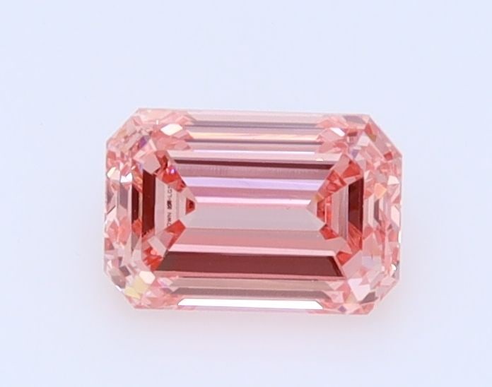 Loose Diamond - EMERALD 0.48ct Fancy Intense Pink VVS1: Loose Diamond - EMERALD 0.48ct Fancy Intense Pink VVS1 Source: This is a real non-mined Diamond that has been grown in a lab Shape: EMERALD Carats: 0.48 Color: Fancy Intense Pink Certification: IGI Vi