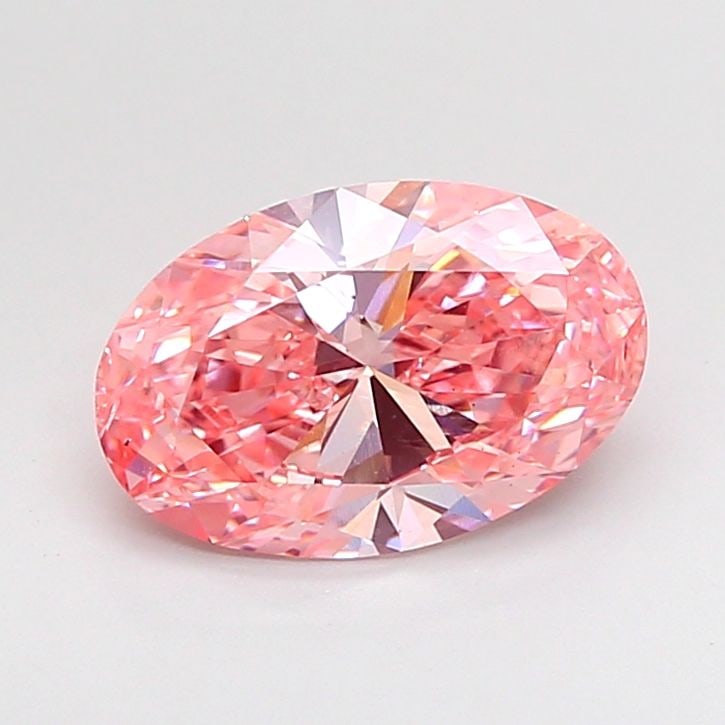 Loose Diamond - OVAL 2.01ct Fancy Vivid Pink VS1: Loose Diamond - OVAL 2.01ct Fancy Vivid Pink VS1 Source: This is a real non-mined Diamond that has been grown in a lab Shape: OVAL Carats: 2.01 Color: Fancy Vivid Pink Certification: NONE Video: