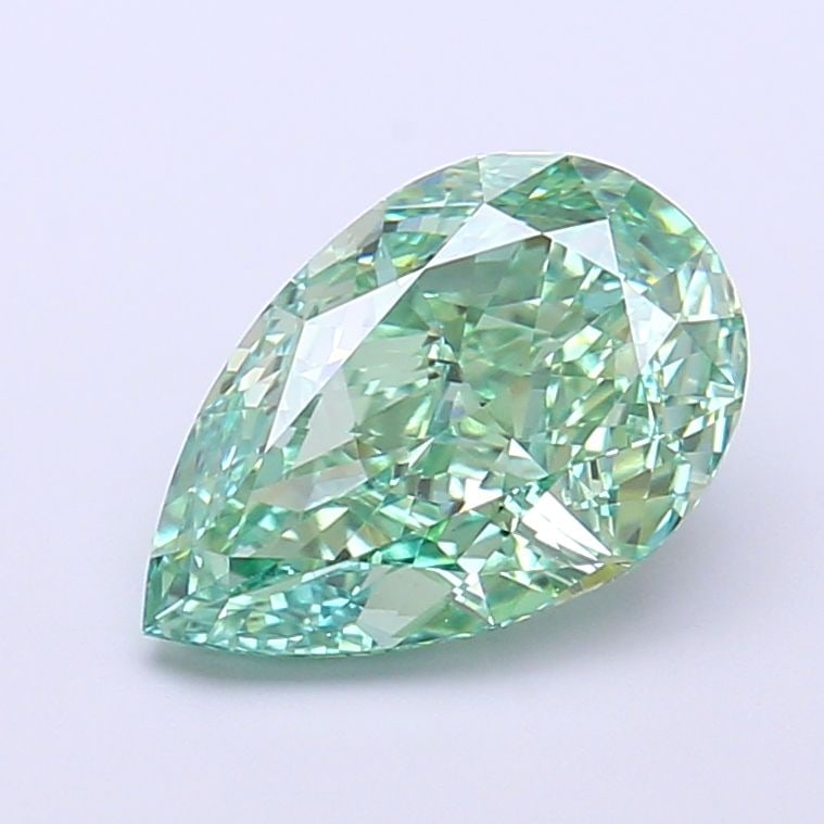 Loose Diamond - PEAR 2.51ct Fancy Vivid Green VS1: Loose Diamond - PEAR 2.51ct Fancy Vivid Green VS1 Source: This is a real non-mined Diamond that has been grown in a lab Shape: PEAR Carats: 2.51 Color: Fancy Vivid Green Certification: IGI Video: