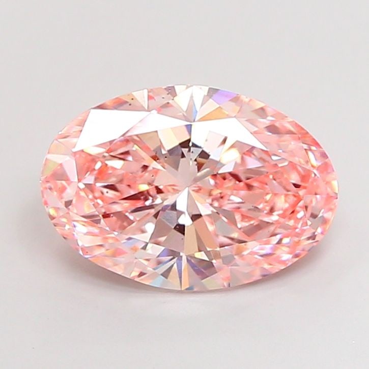 Loose Diamond - OVAL 5.01ct Fancy Vivid Pink SI1: Loose Diamond - OVAL 5.01ct Fancy Vivid Pink SI1 Source: This is a real non-mined Diamond that has been grown in a lab Shape: OVAL Carats: 5.01 Color: Fancy Vivid Pink Certification: IGI Video: