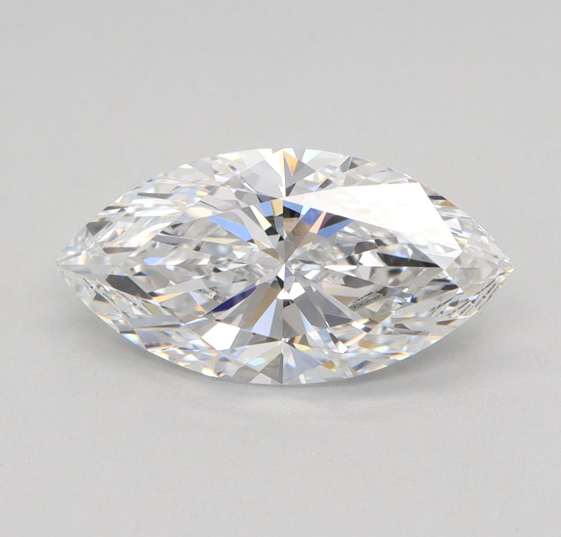 Loose Diamond - MARQUISE 2.03ct E VVS1: Loose Diamond - MARQUISE 2.03ct E VVS1 Source: This is a real non-mined Diamond that has been grown in a lab Shape: MARQUISE Carats: 2.03 Color: E Clarity: VVS1 Certification: IGI Video: