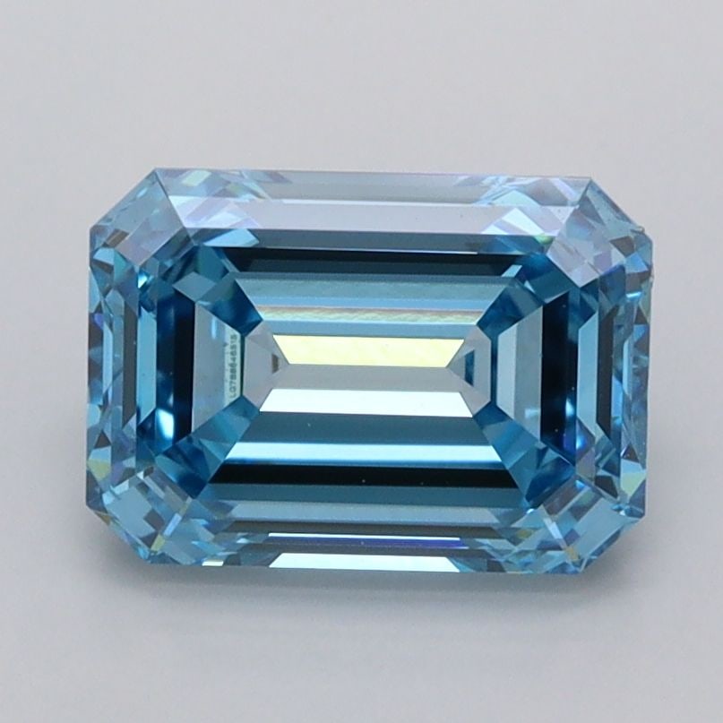 Loose Diamond - EMERALD 2.02ct Fancy Vivid Blue VVS2: Loose Diamond - EMERALD 2.02ct Fancy Vivid Blue VVS2 Source: This is a real non-mined Diamond that has been grown in a lab Shape: EMERALD Carats: 2.02 Color: Fancy Vivid Blue Certification: IGI Video:
