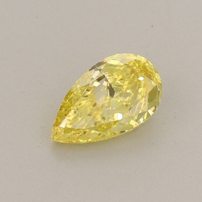 Loose Diamond - PEAR 0.36ct Fancy Vivid Yellow VVS2: Loose Diamond - PEAR 0.36ct Fancy Vivid Yellow VVS2 Source: This is a real non-mined Diamond that has been grown in a lab Shape: PEAR Carats: 0.36 Color: Fancy Vivid Yellow Certification: IGI Video: