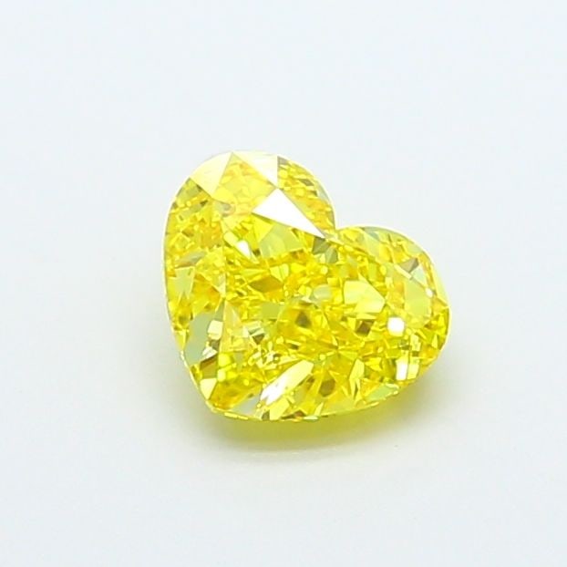 Loose Diamond - HEART 1.37ct Fancy Vivid Yellow VVS1: Loose Diamond - HEART 1.37ct Fancy Vivid Yellow VVS1 Source: This is a real non-mined Diamond that has been grown in a lab Shape: HEART Carats: 1.37 Color: Fancy Vivid Yellow Certification: IGI Video: