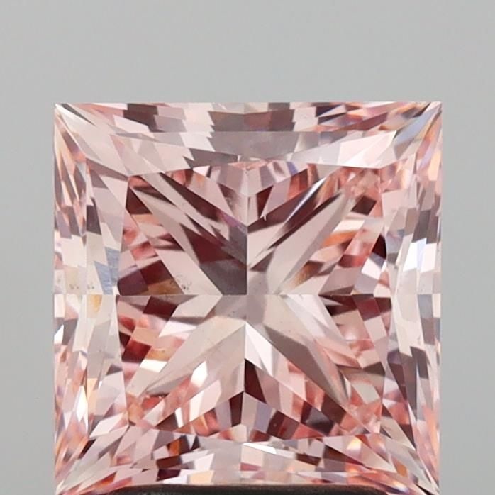 Loose Diamond - PRINCESS 3.0ct Fancy Intense Pink VS2: Loose Diamond - PRINCESS 3.0ct Fancy Intense Pink VS2 Source: This is a real non-mined Diamond that has been grown in a lab Shape: PRINCESS Carats: 3.0 Color: Fancy Intense Pink Certification: IGI Vid