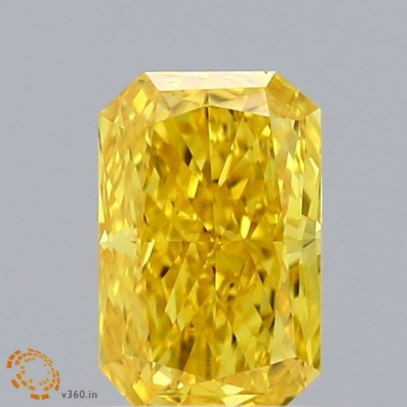 Loose Diamond - RADIANT 0.5ct Fancy Vivid Yellow VVS2: Loose Diamond - RADIANT 0.5ct Fancy Vivid Yellow VVS2 Source: This is a real non-mined Diamond that has been grown in a lab Shape: RADIANT Carats: 0.5 Color: Fancy Vivid Yellow Certification: IGI Vide