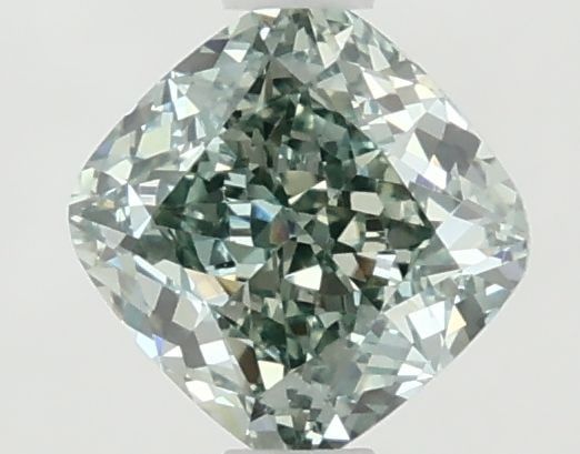 Loose Diamond - CUSHION MODIFIED 1.13ct Fancy Vivid Green VS1: Loose Diamond - CUSHION MODIFIED 1.13ct Fancy Vivid Green VS1 Source: This is a real non-mined Diamond that has been grown in a lab Shape: CUSHION MODIFIED Carats: 1.13 Color: Fancy Vivid Green Certif