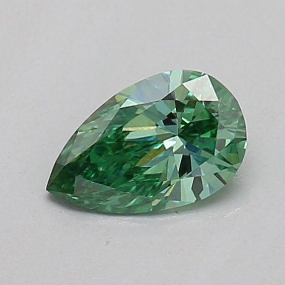 Loose Diamond - PEAR 0.23ct Fancy Vivid Green VS1: Loose Diamond - PEAR 0.23ct Fancy Vivid Green VS1 Source: This is a real non-mined Diamond that has been grown in a lab Shape: PEAR Carats: 0.23 Color: Fancy Vivid Green Certification: IGI The Diamond