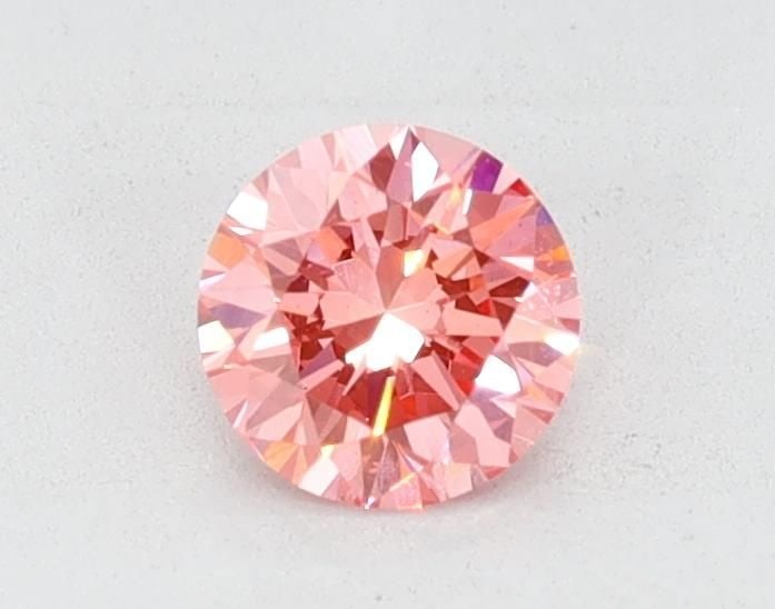 Loose Diamond - ROUND 0.54ct Pink VS1: Loose Diamond - ROUND 0.54ct Pink VS1 Source: This is a real non-mined Diamond that has been grown in a lab Shape: ROUND Carats: 0.54 Color: Pink Certification: NONE Video: