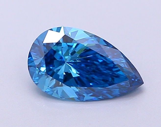 Loose Diamond - PEAR 0.5ct Fancy Blue VS1: Loose Diamond - PEAR 0.5ct Fancy Blue VS1 Source: This is a real non-mined Diamond that has been grown in a lab Shape: PEAR Carats: 0.5 Color: Fancy Blue Certification: NONE Video:
