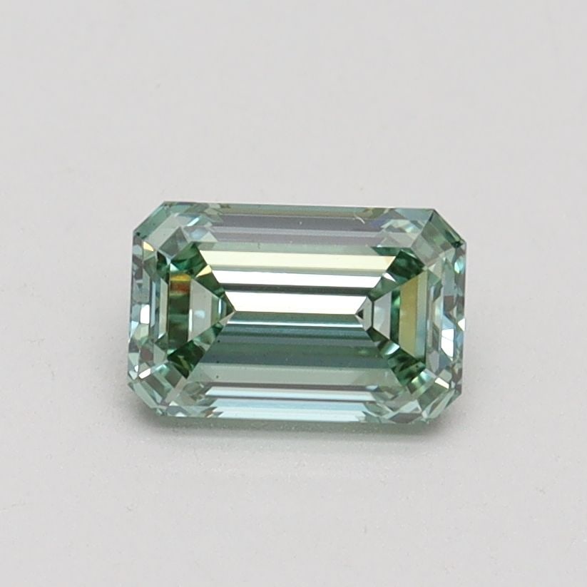 Loose Diamond - EMERALD 0.73ct Fancy Intense Green VS1: Loose Diamond - EMERALD 0.73ct Fancy Intense Green VS1 Source: This is a real non-mined Diamond that has been grown in a lab Shape: EMERALD Carats: 0.73 Color: Fancy Intense Green Certification: IGI V
