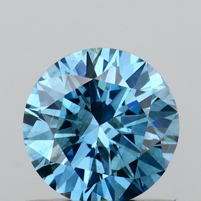 Loose Diamond - ROUND 0.61ct Fancy Vivid Blue SI2: Loose Diamond - ROUND 0.61ct Fancy Vivid Blue SI2 Source: This is a real non-mined Diamond that has been grown in a lab Shape: ROUND Carats: 0.61 Color: Fancy Vivid Blue Certification: IGI Video: