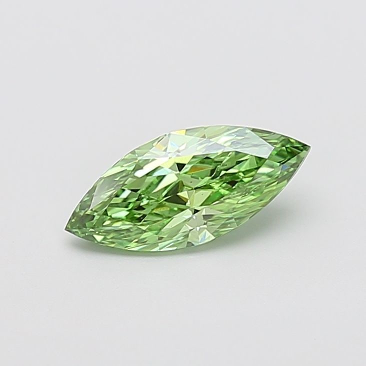 Loose Diamond - MARQUISE 1.0ct Fancy Vivid Green VS1: Loose Diamond - MARQUISE 1.0ct Fancy Vivid Green VS1 Source: This is a real non-mined Diamond that has been grown in a lab Shape: MARQUISE Carats: 1.0 Color: Fancy Vivid Green Certification: IGI Video