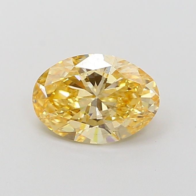 Loose Diamond - OVAL 1.0ct Fancy Intense Yellow SI1: Loose Diamond - OVAL 1.0ct Fancy Intense Yellow SI1 Source: This is a real non-mined Diamond that has been grown in a lab Shape: OVAL Carats: 1.0 Color: Fancy Intense Yellow Certification: NONE Video: