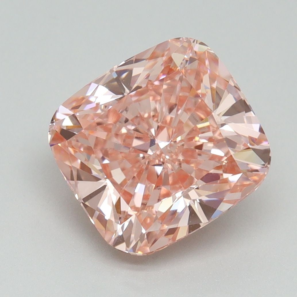 Loose Diamond - CUSHION BRILLIANT 4.01ct Fancy Vivid Pink VS1: Loose Diamond - CUSHION BRILLIANT 4.01ct Fancy Vivid Pink VS1 Source: This is a real non-mined Diamond that has been grown in a lab Shape: CUSHION BRILLIANT Carats: 4.01 Color: Fancy Vivid Pink Certif