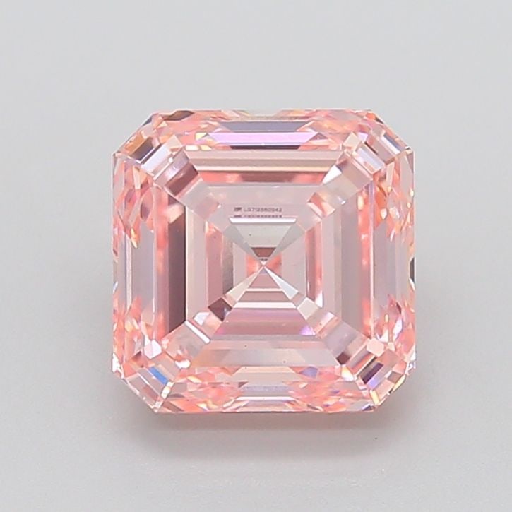 Loose Diamond - ASSCHER 4.5ct Fancy Intense Pink VS1: Loose Diamond - ASSCHER 4.5ct Fancy Intense Pink VS1 Source: This is a real non-mined Diamond that has been grown in a lab Shape: ASSCHER Carats: 4.5 Color: Fancy Intense Pink Certification: IGI Video