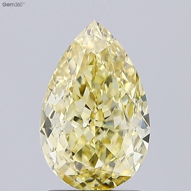 Loose Diamond - PEAR 2.05ct Fancy Intense Yellow VS1: Loose Diamond - PEAR 2.05ct Fancy Intense Yellow VS1 Source: This is a real non-mined Diamond that has been grown in a lab Shape: PEAR Carats: 2.05 Color: Fancy Intense Yellow Certification: IGI Video