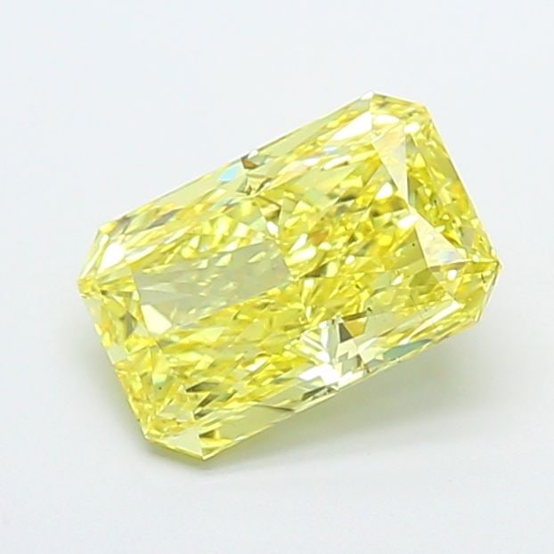 Loose Diamond - RADIANT 2.7ct Fancy Intense Yellow VS2: Loose Diamond - RADIANT 2.7ct Fancy Intense Yellow VS2 Source: This is a real non-mined Diamond that has been grown in a lab Shape: RADIANT Carats: 2.7 Color: Fancy Intense Yellow Certification: IGI V