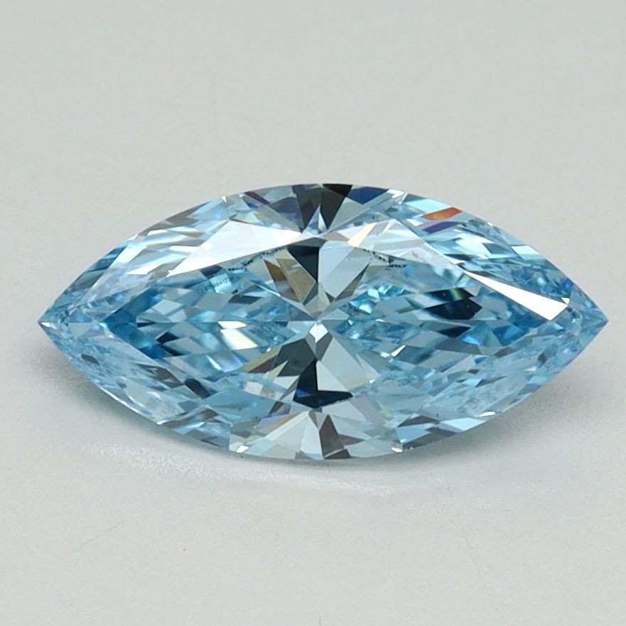 Loose Diamond - MARQUISE 1.0ct Fancy Vivid Blue VS1: Loose Diamond - MARQUISE 1.0ct Fancy Vivid Blue VS1 Source: This is a real non-mined Diamond that has been grown in a lab Shape: MARQUISE Carats: 1.0 Color: Fancy Vivid Blue Certification: IGI Video: