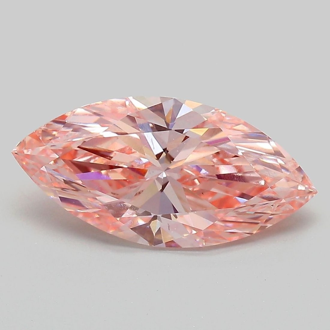 Loose Diamond - MARQUISE 3.0ct Fancy Vivid Pink VS2: Loose Diamond - MARQUISE 3.0ct Fancy Vivid Pink VS2 Source: This is a real non-mined Diamond that has been grown in a lab Shape: MARQUISE Carats: 3.0 Color: Fancy Vivid Pink Certification: IGI Video: