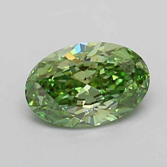 Loose Diamond - OVAL 1.01ct Fancy Vivid Green VS2: Loose Diamond - OVAL 1.01ct Fancy Vivid Green VS2 Source: This is a real non-mined Diamond that has been grown in a lab Shape: OVAL Carats: 1.01 Color: Fancy Vivid Green Certification: IGI The Diamond