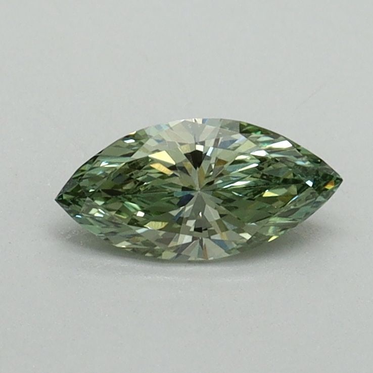 Loose Diamond - MARQUISE 0.37ct Fancy Vivid Green VS1: Loose Diamond - MARQUISE 0.37ct Fancy Vivid Green VS1 Source: This is a real non-mined Diamond that has been grown in a lab Shape: MARQUISE Carats: 0.37 Color: Fancy Vivid Green Certification: IGI Vid